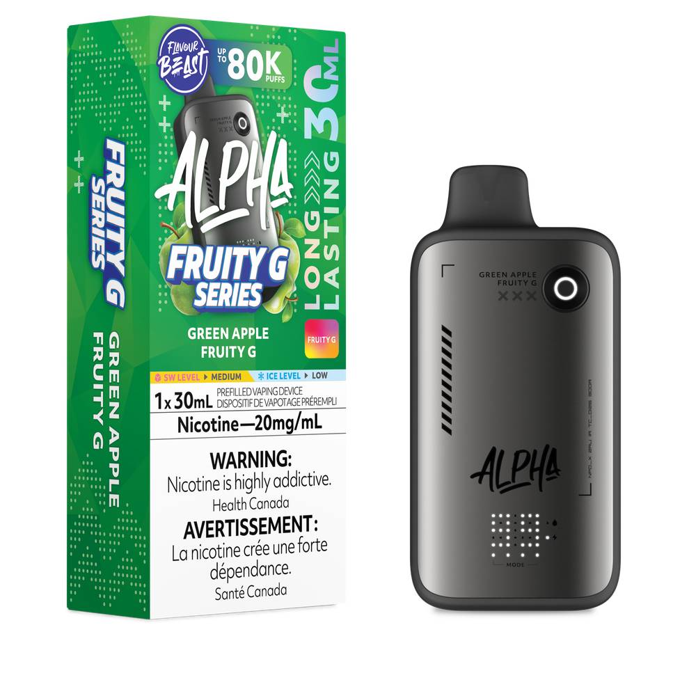 Flavour Beast Alpha 80K Disposable Vape Green Apple Fruity G